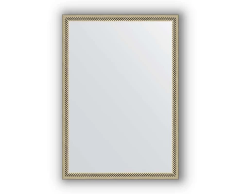 Зеркало в багетной раме Evoform Definite BY 0622 48 x 68 см, витое серебро