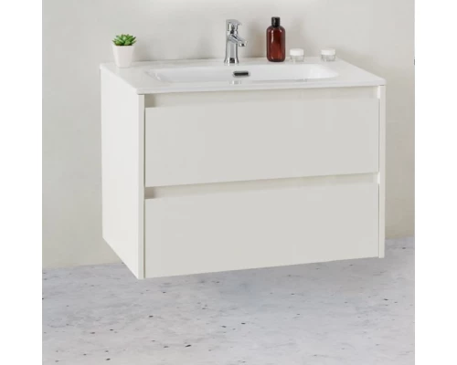 Тумба под раковину BelBagno KRAFT 39-700/390-2C-SO-BO 70 cм подвесная с 2 ящиками, Bianco Opaco