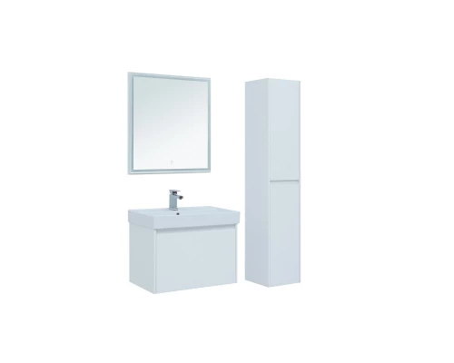 Тумба под раковину Aquanet Nova Lite 75, 1 + 1 ящик в ящике, белый глянец (242275)