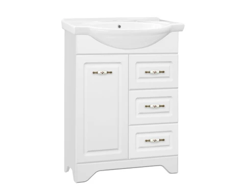 Тумба под раковину Style Line Олеандр-2 65 ЛС-00000047 Люкс, 65 см, напольная, белая