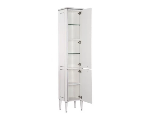 Пенал Aquanet Паола 40 00181770, цвет белый патина-серебро