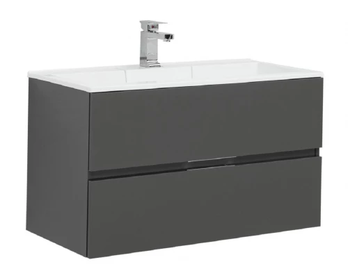 Тумба под раковину Aquanet Алвита 90 240111, цвет серый антрацит