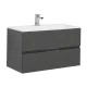 Тумба под раковину Aquanet Алвита 90 240111, цвет серый антрацит