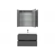 Тумба под раковину Aquanet Алвита 90 240111, цвет серый антрацит