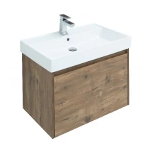 Тумба под раковину Aquanet Nova Lite 75, 1 + 1 ящик в ящике, дуб рустикальный (249514)