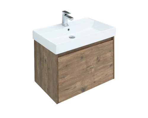 Тумба под раковину Aquanet Nova Lite 75, 1 + 1 ящик в ящике, дуб рустикальный (249514)