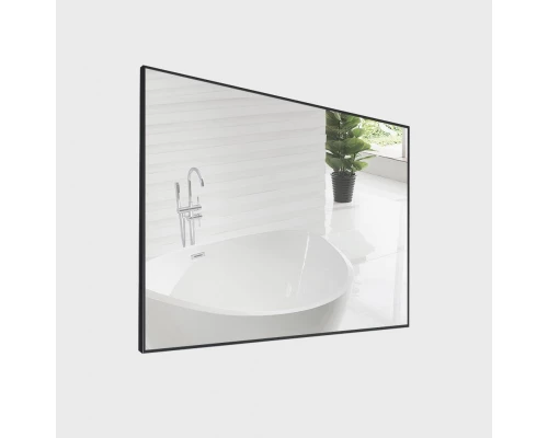 Зеркало BelBagno SPC-AL-1000-800 Nero, 100 х 80 см, алюминиевая рама чёрная