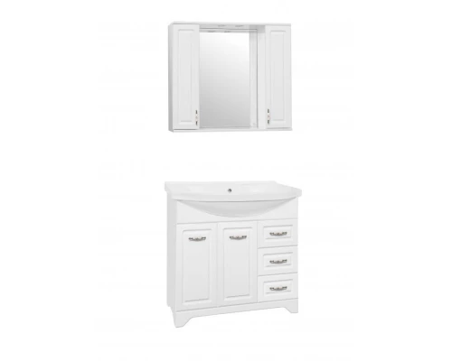 Тумба под раковину Style Line Олеандр-2 90 ЛС-00000241 Люкс, 90 см, напольная, белая