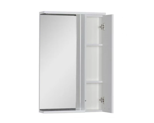 Зеркало-шкаф Aquanet Доминика 60 Led 00171918, цвет фасада белый, правый