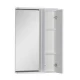 Зеркало-шкаф Aquanet Доминика 60 Led 00171918, цвет фасада белый, правый