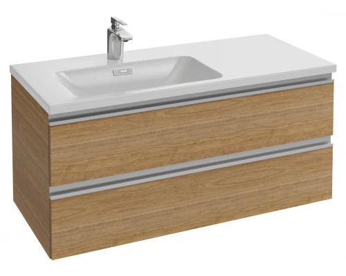 Тумба под раковину Jacob Delafon Vox 100 см, EB2025-RA-E16, ореховое дерево, левосторонняя