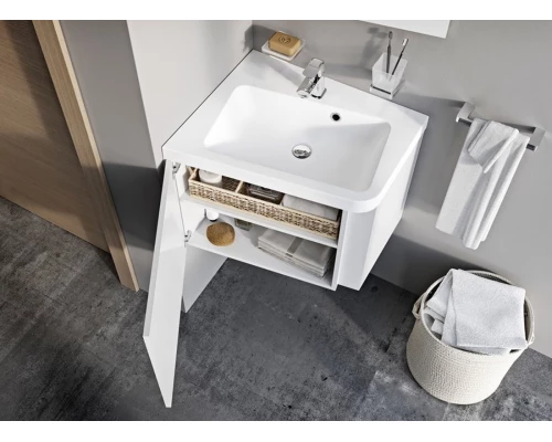 Тумба под раковину Ravak SD 10 угловая, левая/правая, 65 см, белая, X000000745/X000000748