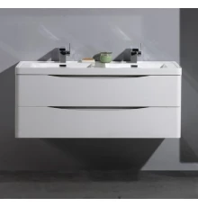 Тумба под двойную раковину BelBagno ANCONA-N-1200-2C-SO-2-BL 120 см, белый глянцевый