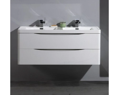 Тумба под двойную раковину BelBagno ANCONA-N-1200-2C-SO-2-BL 120 см, белый глянцевый