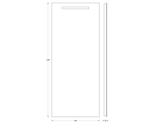 Зеркало EVOFORM Ledline BY 2111 со встроенным LED-светильником 3 W 50х120 cм
