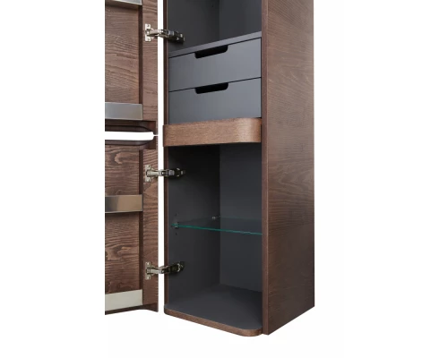 Пенал Am.Pm Sensation, M30CHL0406NF, цвет - орех, левый, 40x35x155 см