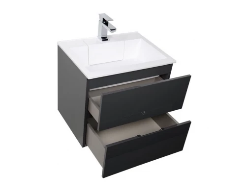 Тумба под раковину Aquanet Алвита 60 серый антрацит 00183991