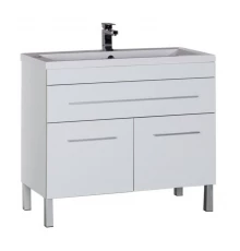 Тумба под раковину Aquanet Верона 90 напольная (2 дверцы, 1 ящик) 00182708, цвет белый