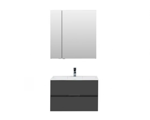 Тумба под раковину Aquanet Алвита 80 215120, цвет серый антрацит