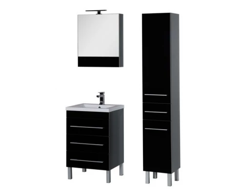 Тумба под раковину Aquanet Верона 58 напольная (3 ящика) 00178253, цвет белый