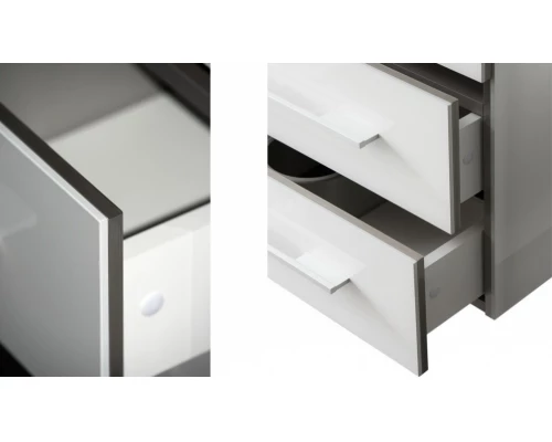 Тумба под раковину Aquanet Верона 58 напольная (3 ящика) 00178253, цвет белый