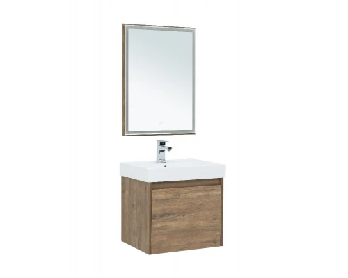 Тумба под раковину Aquanet Nova Lite 60, 1 + 1 ящик в ящике, дуб рустикальный (249511)