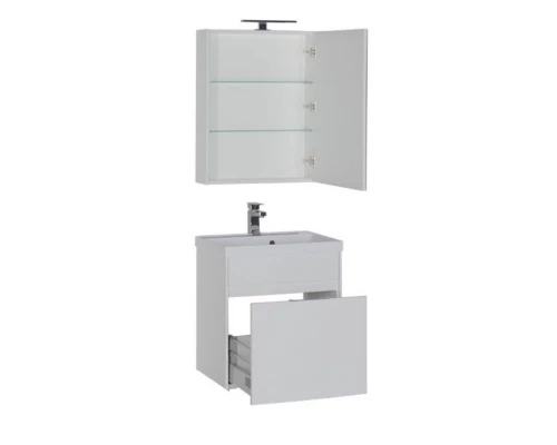 Тумба под раковину Aquanet Латина 60 (1 ящик) 00179936, цвет фасада бордо