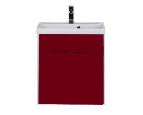 Тумба под раковину Aquanet Латина 60 (1 ящик) 00179936, цвет фасада бордо