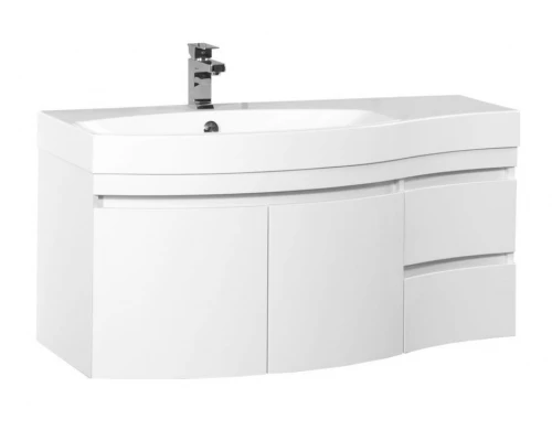 Тумба под раковину Aquanet Сопрано 2-95 L (2 дверцы, 2 ящика) 00169631, левая, цвет белый