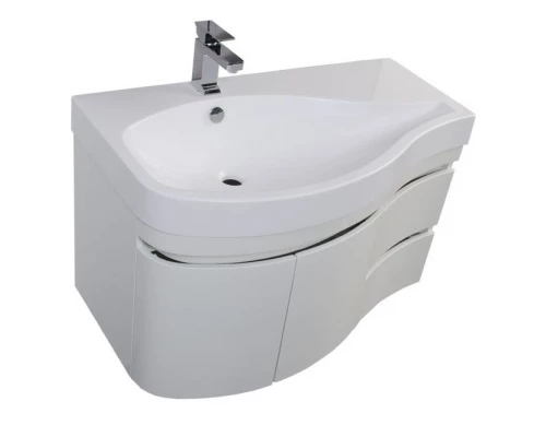 Тумба под раковину Aquanet Сопрано 2-95 L (2 дверцы, 2 ящика) 00169631, левая, цвет белый