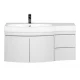 Тумба под раковину Aquanet Сопрано 2-95 L (2 дверцы, 2 ящика) 00169631, левая, цвет белый