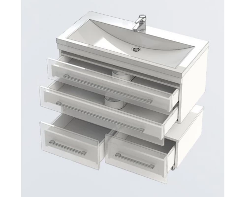 Тумба под раковину Aquanet Нота (005) 90 00171492, цвет белый