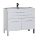 Тумба под раковину Aquanet Верона 100 напольная (2 дверцы, 1 ящик) 00182710, цвет белый