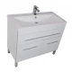 Тумба под раковину Aquanet Верона 100 напольная (2 дверцы, 1 ящик) 00182710, цвет белый