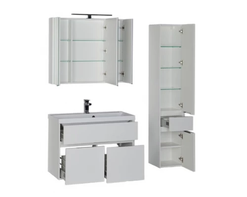 Тумба под раковину Aquanet Латина 90 00179449, цвет фасада белый