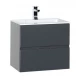 Тумба под раковину Aquanet Алвита 70 00183992, цвет серый антрацит