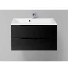 Тумба под раковину BelBagno Marino MARINO-700-2C-SO-NL-P, 70 х 45 х 55 см, Nero Lucido - черный глянец