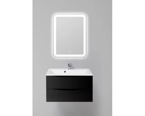 Тумба под раковину BelBagno Marino MARINO-700-2C-SO-NL-P, 70 х 45 х 55 см, Nero Lucido - черный глянец