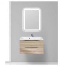 Тумба под раковину BelBagno Marino MARINO-800-2C-SO-WO-P 80 см, подвесная, цвет белый дуб (rovere bianco)