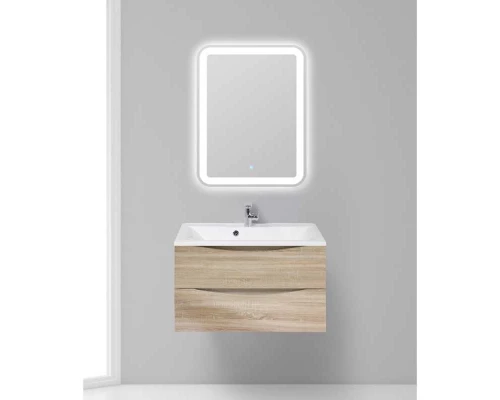 Тумба под раковину BelBagno Marino MARINO-800-2C-SO-WO-P 80 см, подвесная, цвет белый дуб (rovere bianco)