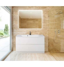 Тумба под раковину BelBagno Marino MARINO-1200-2C-PIA-BL-P 120 см, напольная, цвет белый глянцевый (bianco lucido)