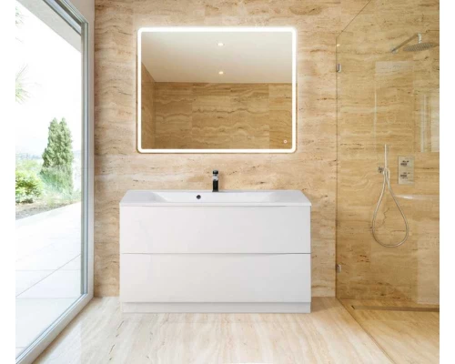 Тумба под раковину BelBagno Marino MARINO-1200-2C-PIA-BL-P 120 см, напольная, цвет белый глянцевый (bianco lucido)