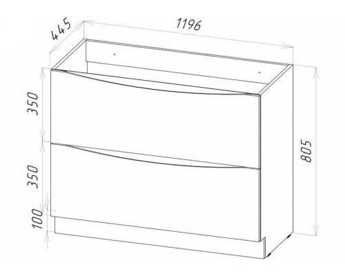 Тумба под раковину BelBagno Marino MARINO-1200-2C-PIA-BL-P 120 см, напольная, цвет белый глянцевый (bianco lucido)