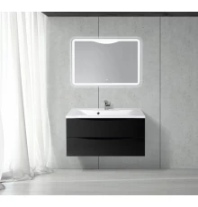 Тумба под раковину BelBagno Marino MARINO-1000-2C-SO-NL-P, 100 х 44,5 х 55 см, Nero Lucido - черный глянец