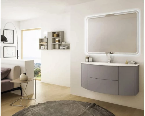 Тумба под раковину Cezares Eden 54407 121 см подвесная, цвет grigio talpa opaco