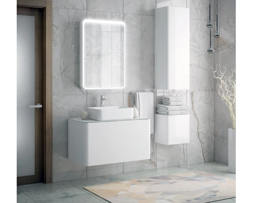 Зеркальный шкаф Corozo Рино, 60 х 85 см, МДФ, цвет белый, SD-00000964