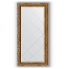 Зеркало с гравировкой в багетной раме Evoform Exclusive-G BY 4293 79 x 161 см, вензель серебряный