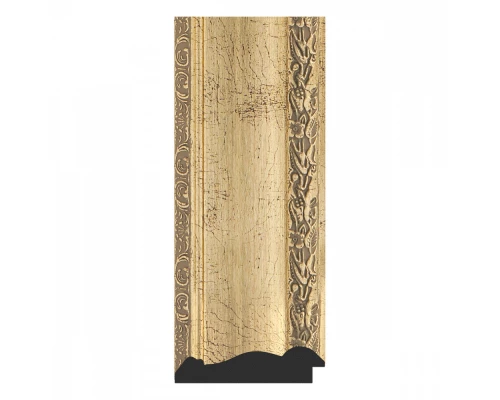 Зеркало с гравировкой в багетной раме Evoform Exclusive-G BY 4084 62 x 132 см, состаренное серебро с орнаментом