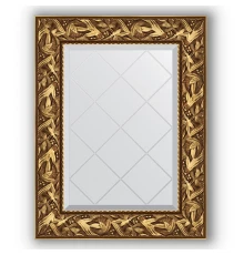 Зеркало с гравировкой в багетной раме Evoform Exclusive-G BY 4027 59 x 76 см, византия золото