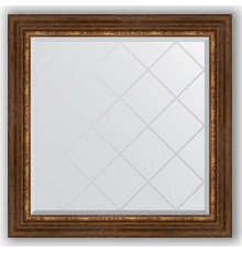 Зеркало с гравировкой в багетной раме Evoform Exclusive-G BY 4320 86 x 86 см, римская бронза